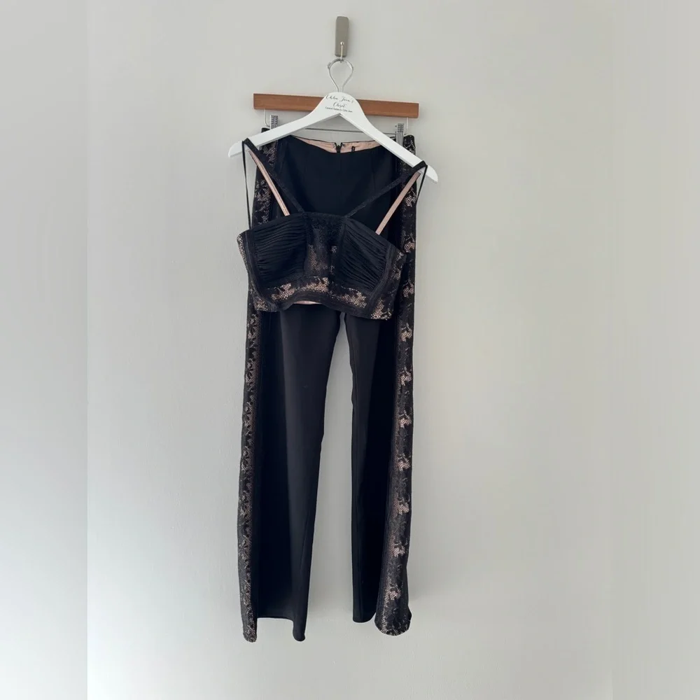 FREE PEOPLE Black Bella Print Set 4